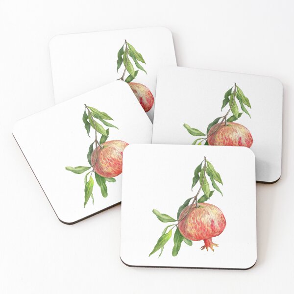 Item preview, Watercolor pomegranate branch designed and sold by Anna  Yudina.