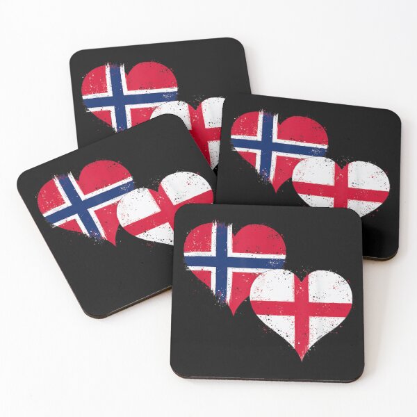 Item preview, Norway and England Flag Heart British Norwegian Heritage Roots Patriotic Love Gift T Shirt designed and sold by Chaya Reid.