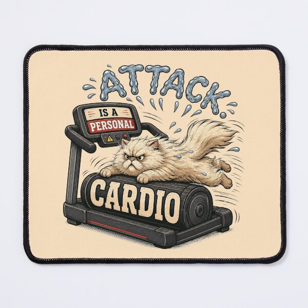 Item preview, Grumpy Cat Treadmill Cardio Gift designed and sold by Gentlestate.