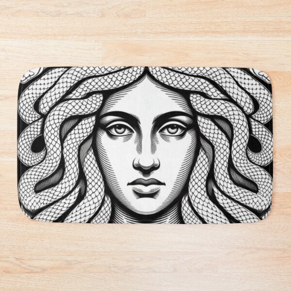 Item preview, Symmetrical Medusa head portrait designed and sold by 123ks.