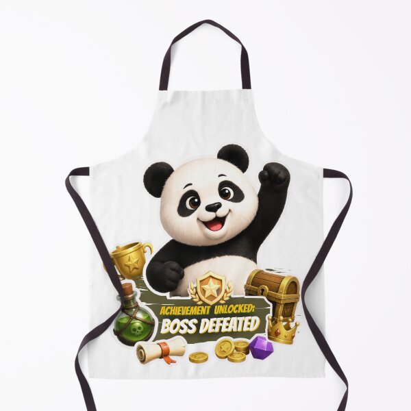 Item preview, Achievement Unlocked Boss Defeated Cute Gaming Panda Gamer Gift designed and sold by EnginerdStudio.