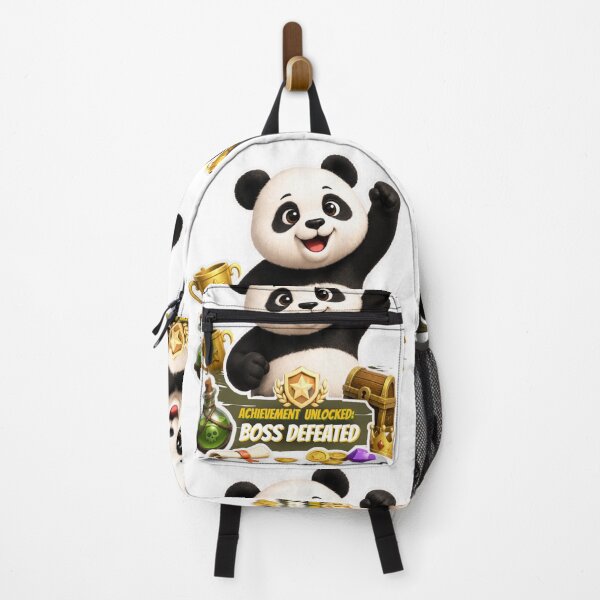 Item preview, Achievement Unlocked Boss Defeated Cute Gaming Panda Gamer Gift designed and sold by EnginerdStudio.