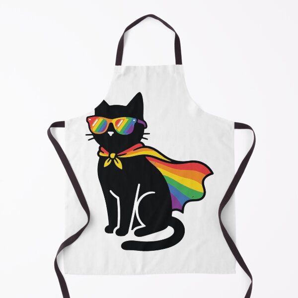 Item preview, Pride Black Cat with Rainbow Cape designed and sold by raedattia.