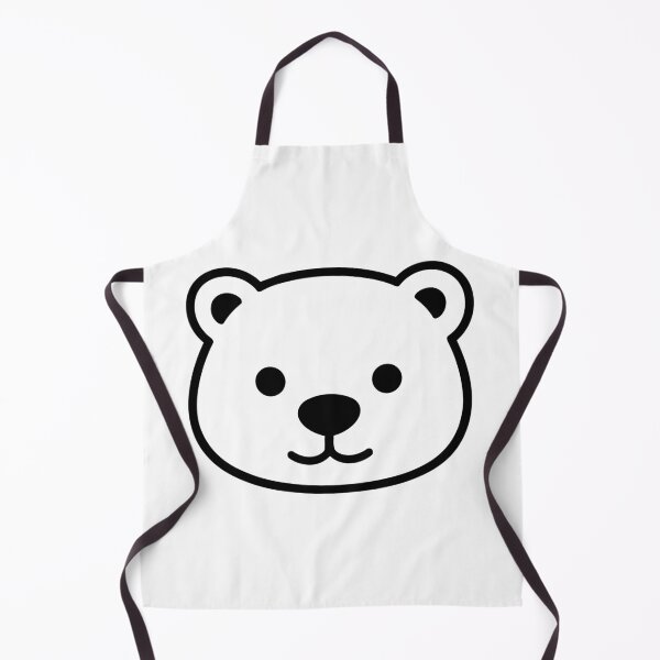 Item preview, Kawaii Polar Bear Face — Cute Minimalist Line Art Tee designed and sold by medicalkinoko.