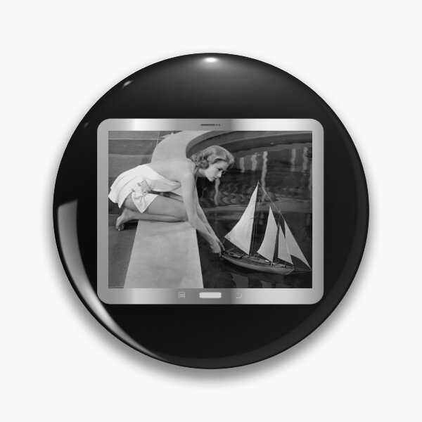 Item preview, Graceful Toy Boat (on Black) designed and sold by PawsitiveMum3.