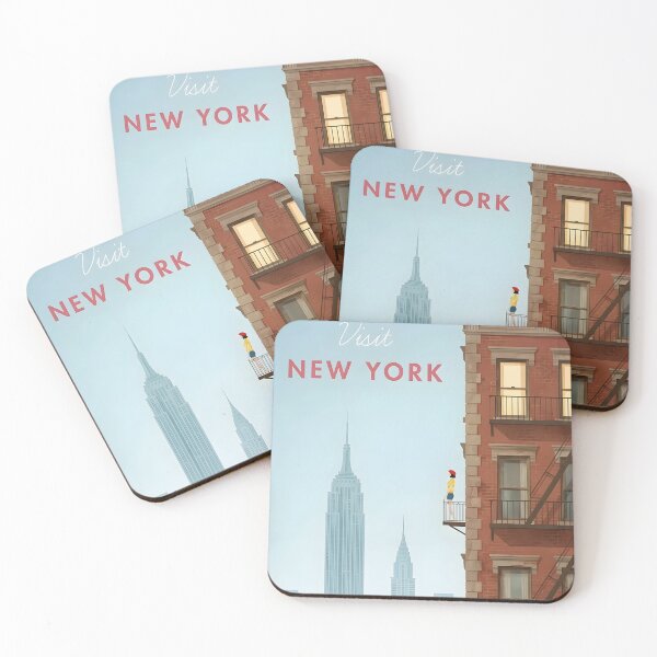 Item preview, Vintage New York Travel Poster designed and sold by BobaTeeStore.