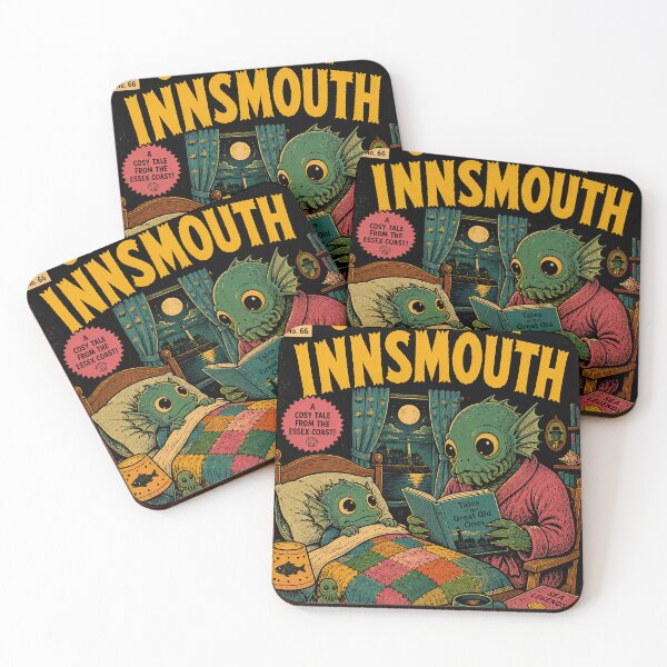 Item preview, Goodnight Innsmouth – Cozy Lovecraft Inspired Vintage Horror Book Cover designed and sold by obstinator.