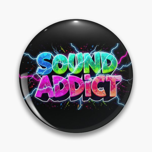 Item preview, Sound Addict Neon Graffiti Electric Rave Typography designed and sold by DigitalArtx-com.