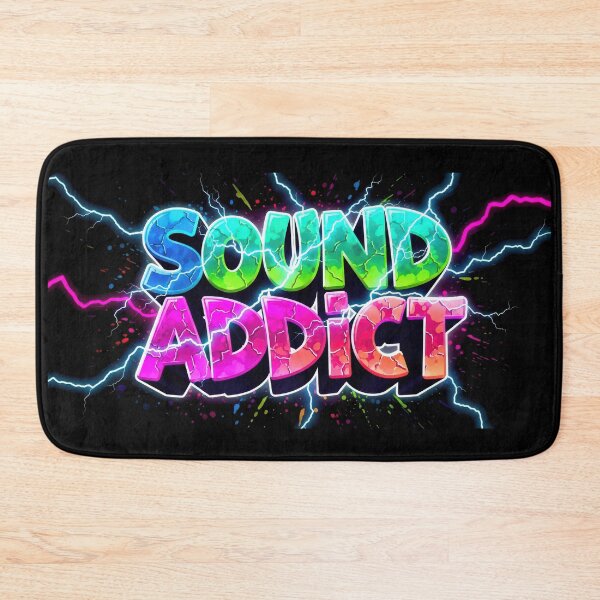 Item preview, Sound Addict Neon Graffiti Electric Rave Typography designed and sold by DigitalArtx-com.