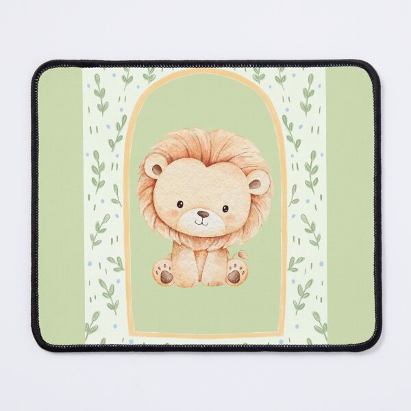 Item preview, Cute Lion in Leafy Green Frame designed and sold by TeeGeeTees.