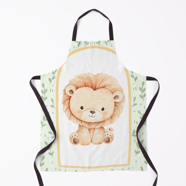 Item preview, Cute Lion in Leafy Green Frame designed and sold by TeeGeeTees.