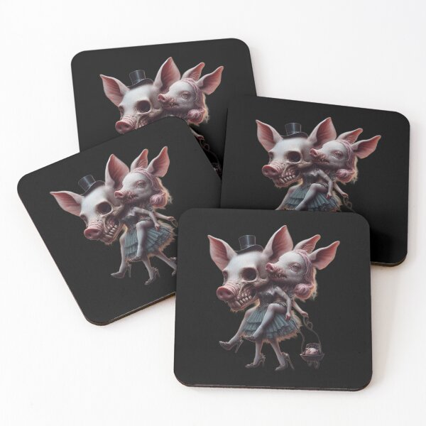 Item preview, Creepy Cute Pig Hybrid Aristocrats Gothic Fantasy designed and sold by LujziWorld.