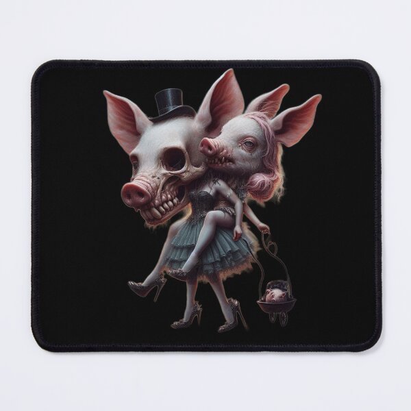 Item preview, Creepy Cute Pig Hybrid Aristocrats Gothic Fantasy designed and sold by LujziWorld.