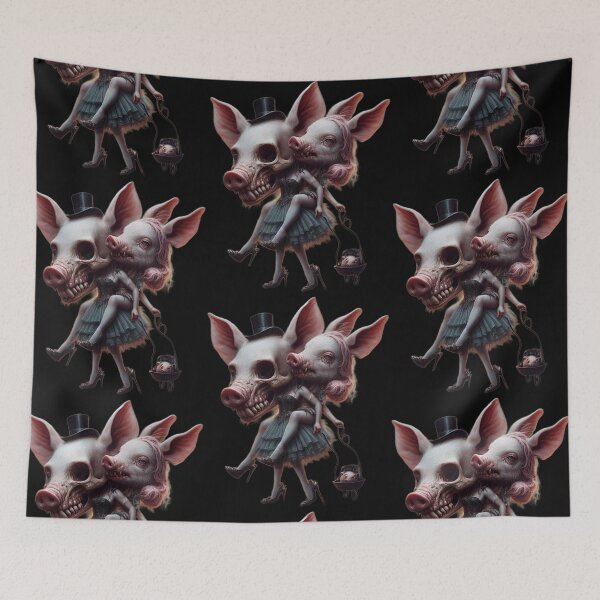 Item preview, Creepy Cute Pig Hybrid Aristocrats Gothic Fantasy designed and sold by LujziWorld.