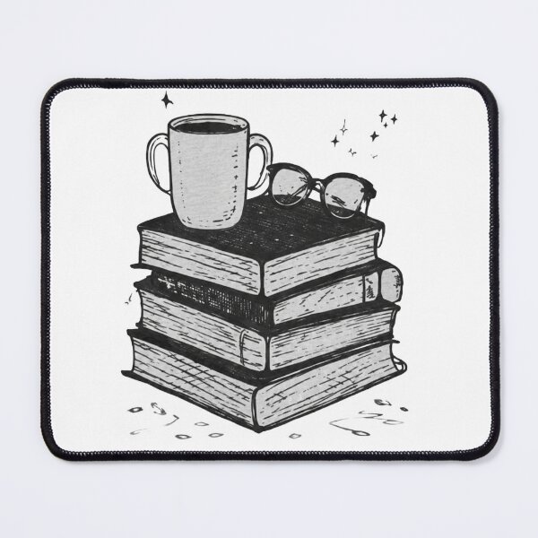 Item preview, Cozy Book Stack with Coffee Mug designed and sold by Echo_Design.