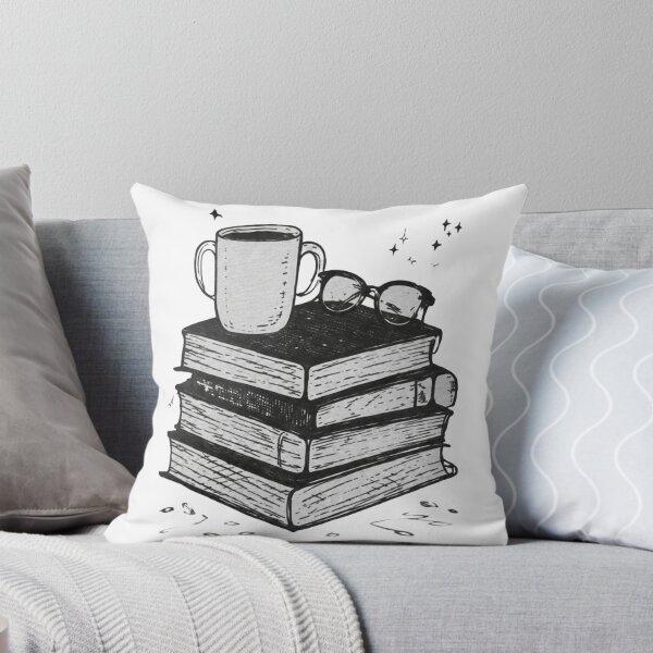 Item preview, Cozy Book Stack with Coffee Mug designed and sold by Echo_Design.