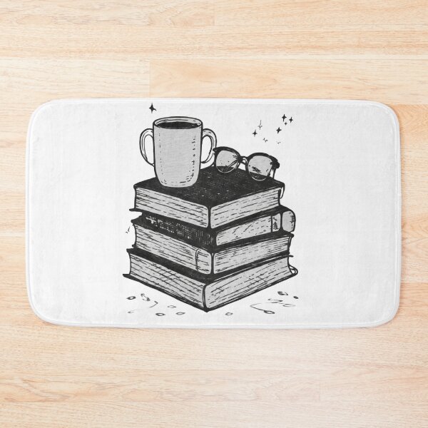Item preview, Cozy Book Stack with Coffee Mug designed and sold by Echo_Design.