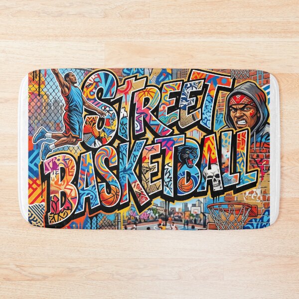 Item preview, Street Basketball Mural designed and sold by Home Decor Art.