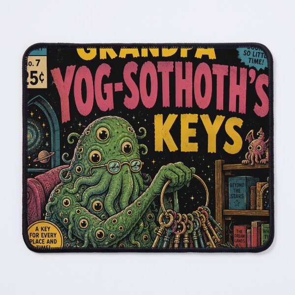 Item preview, Grandpa Yog-Sothoth's Keys – Vintage Cosmic Horror Storybook Illustration designed and sold by obstinator.