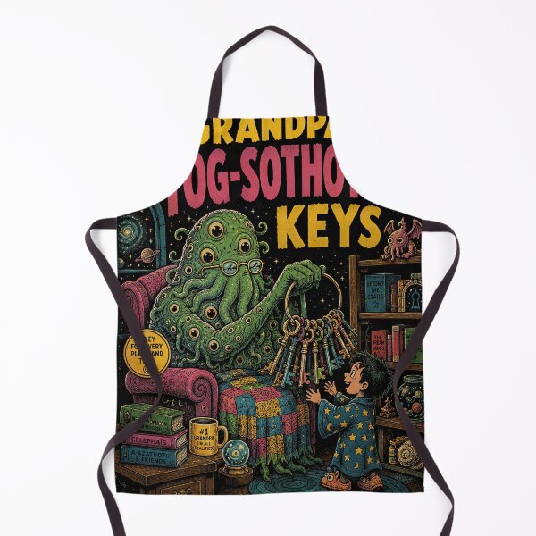 Item preview, Grandpa Yog-Sothoth's Keys – Vintage Cosmic Horror Storybook Illustration designed and sold by obstinator.
