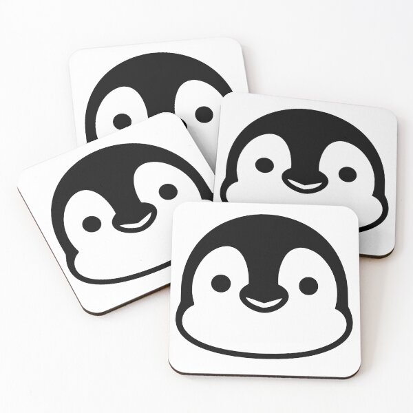 Item preview, Kawaii Penguin — Cute Minimalist Black and White Art Tee designed and sold by medicalkinoko.