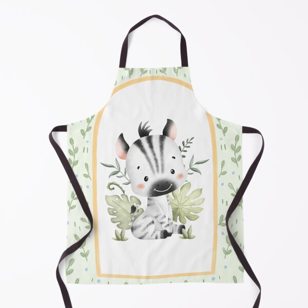Item preview, Cute Zebra in Leafy Green Frame designed and sold by TeeGeeTees.