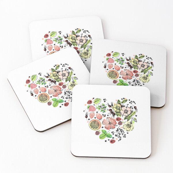 Item preview, Floral and berry heart  designed and sold by Anna  Yudina.