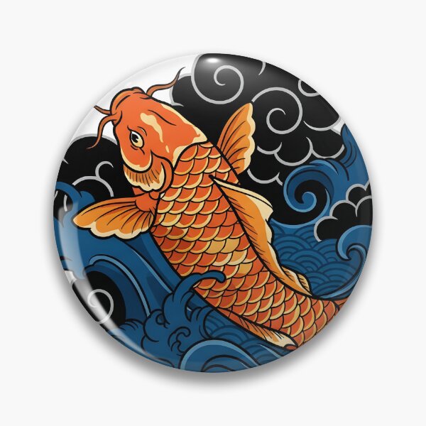 Item preview, Traditional Japanese Koi Fish Tattoo Art designed and sold by Neo Tokio.
