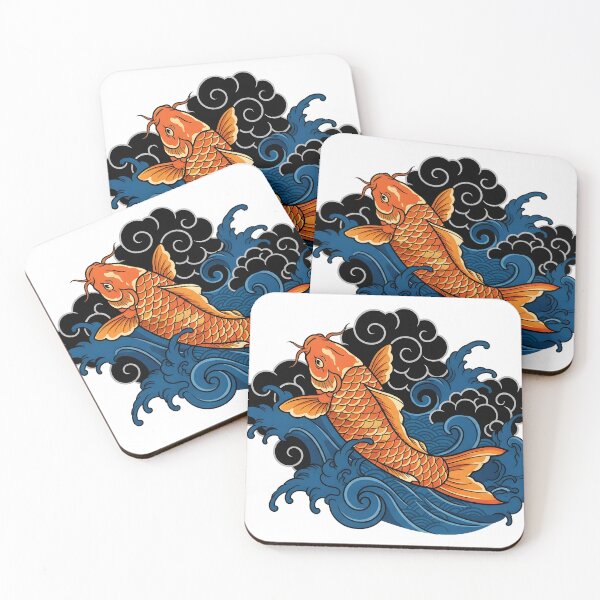 Item preview, Traditional Japanese Koi Fish Tattoo Art designed and sold by Neo Tokio.