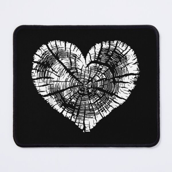 Item preview, Wood Texture Heart Cross Section Tree Rings Nature Lover Aesthetic Design designed and sold by Phil Ben.