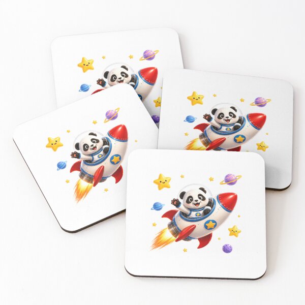 Item preview, Little panda’s space rocket adventure  designed and sold by QuirkNest Studio .