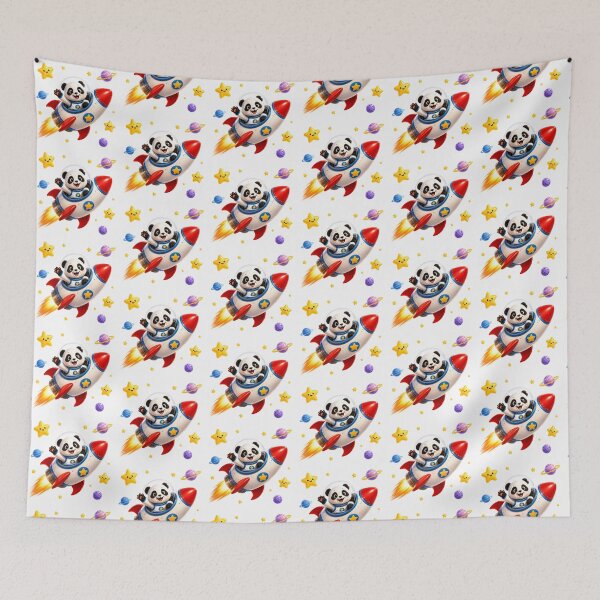 Item preview, Little panda’s space rocket adventure  designed and sold by QuirkNest Studio .