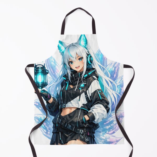Item preview, Cyber Kitsune Neon Lantern Girl designed and sold by Sticleg.