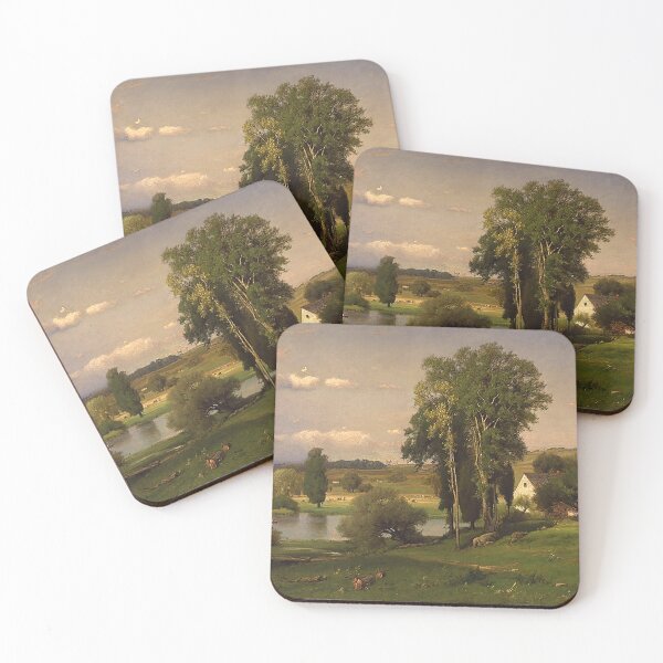 Item preview, Antigua casa de campo de George Inness designed and sold by tomorrowsart.