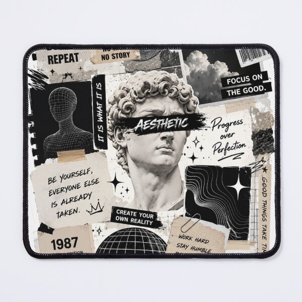 Item preview, Vintage Aesthetic Collage David Statue Poster designed and sold by Echo_Design.