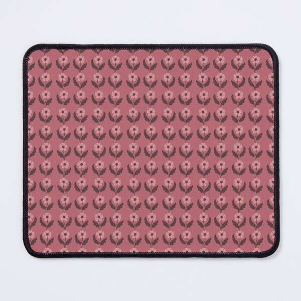 Item preview, Small Retro Rose Pink Floral Scandinavian Folk Repeat Pattern designed and sold by DColourMuse.