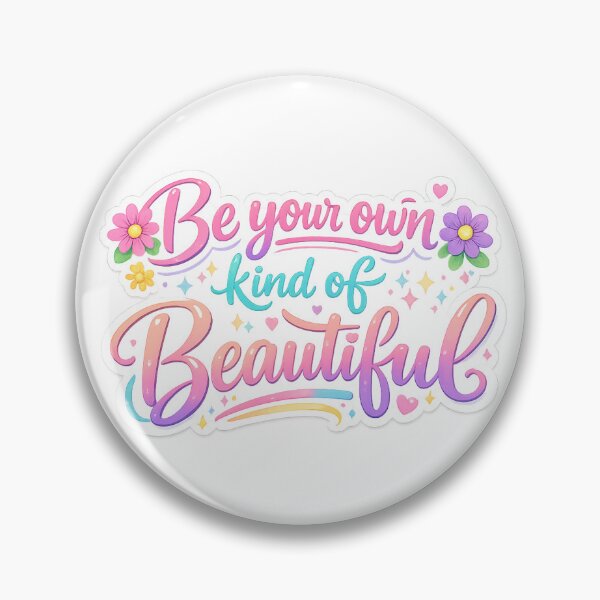 Item preview, Be Your Own Kind of Beautiful Sticker | Inspirational Quote Sticker | Feminine Pastel Aesthetic | Motivational Vinyl Decal | Laptop Water Bottle Journal Gift designed and sold by StyloStudio.