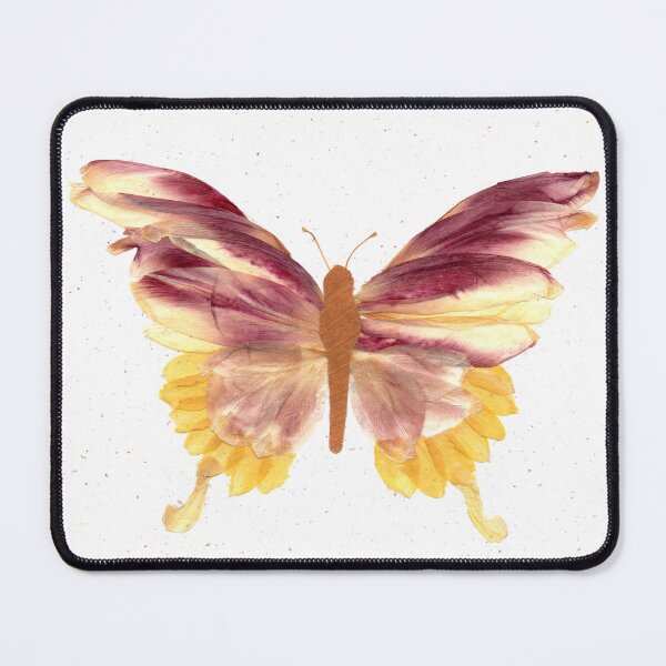 Item preview, Botanical Butterfly Pressed Flower Art designed and sold by JingsFlowerArt.