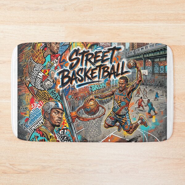 Item preview, Street Basketball Mural designed and sold by Home Decor Art.