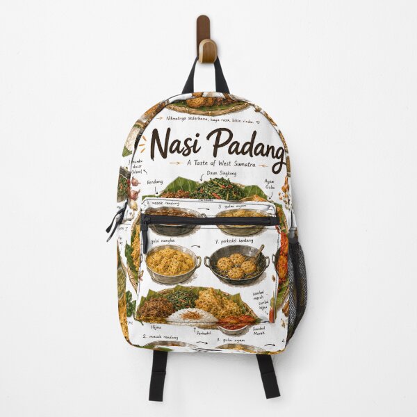 Item preview, Nasi Padang Recipe Shirt – Hand-Drawn Italian Pasta Cooking Diagram Tee, Minimalist Food Illustration designed and sold by fishnsteve.
