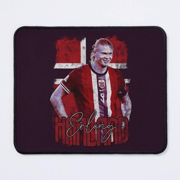 Item preview, Erling Haaland Norway National Team Vintage Striker Art designed and sold by Seven Design.