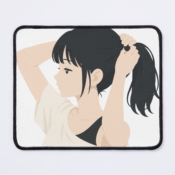 Item preview, Hair Up Girl — Casual Summer Japanese Illustration Tee designed and sold by medicalkinoko.
