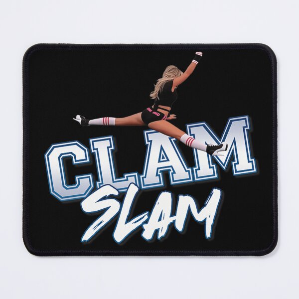 Item preview, Clam Slam Funny Cheerleader Gymnastics Split Varsity Typography Sport Design designed and sold by Phil Ben.