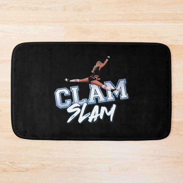 Item preview, Clam Slam Funny Cheerleader Gymnastics Split Varsity Typography Sport Design designed and sold by Phil Ben.