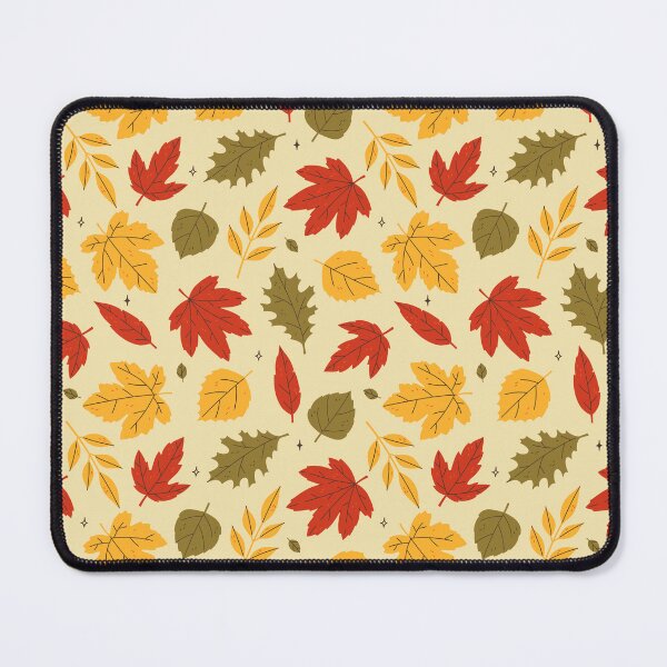 Item preview, pattern with various autumn leaves designed and sold by burbura.