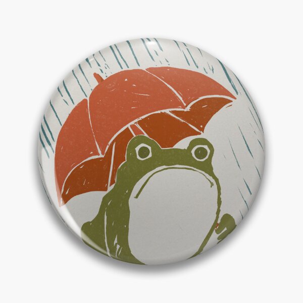 Item preview, Frog with Umbrella in the Rain designed and sold by lauragraves.