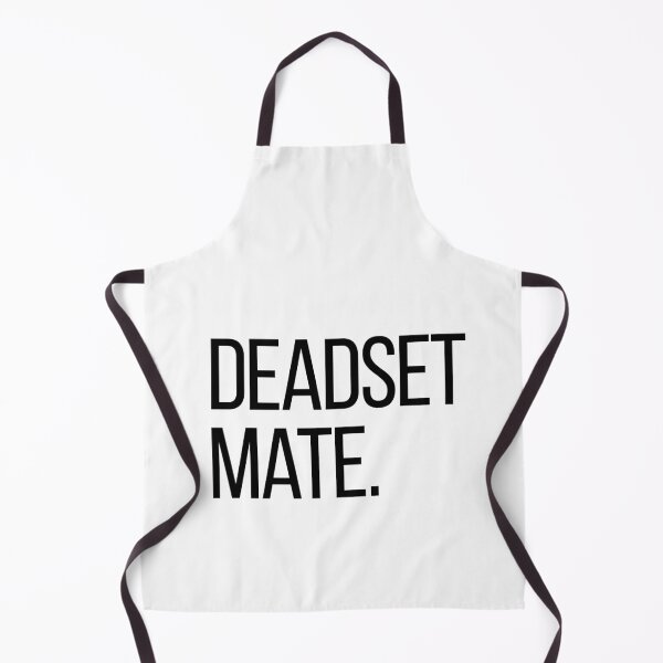 Aperçu de l'œuvre Deadset Mate. T-shirt humoristique avec une citation australienne minimaliste | Graphisme typographique audacieux créée et vendue par OveloStudios.