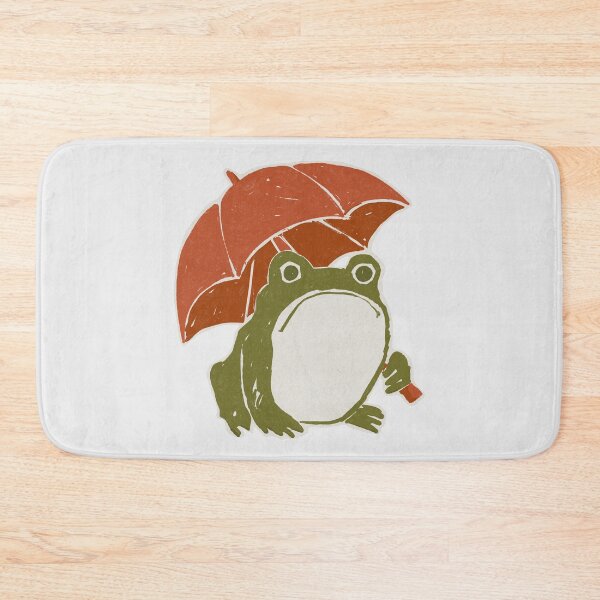 Item preview, Frog with Umbrella in the Rain designed and sold by lauragraves.