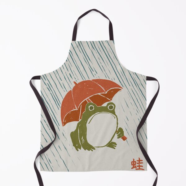 Item preview, Frog with Umbrella in the Rain designed and sold by lauragraves.