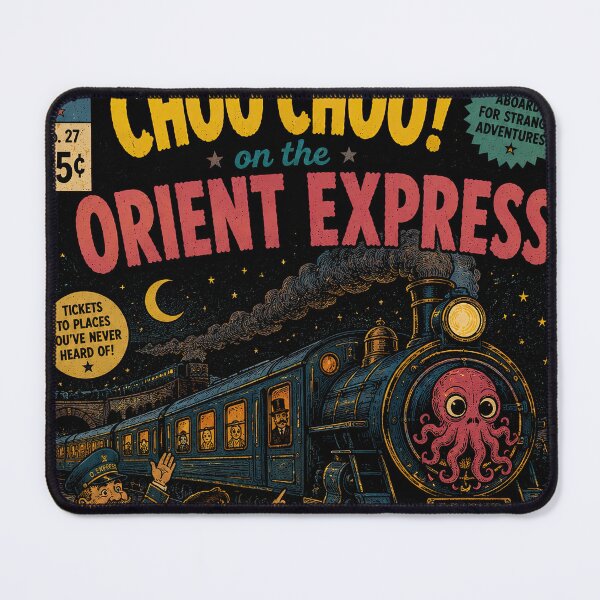Item preview, Choo Choo! On the Orient Express  – Vintage Cosmic Horror Children's Book Illustration designed and sold by obstinator.